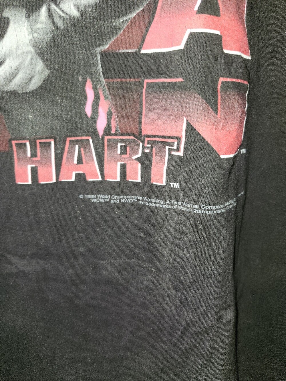 1998 BRET HART NWO WCW VINTAGE TSHIRT - Picture 5 of 6